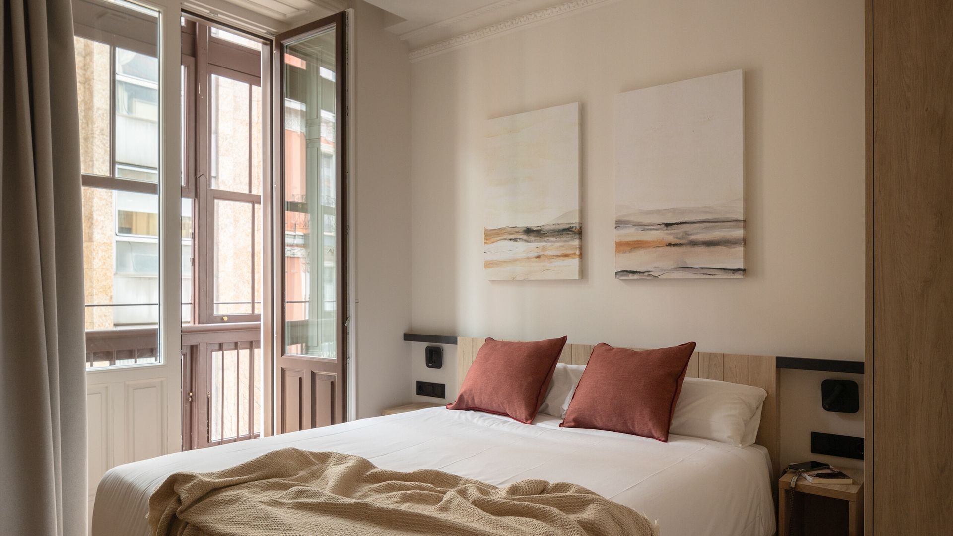 Apartamento de 1 quarto com varanda em Bilbao Ledesma