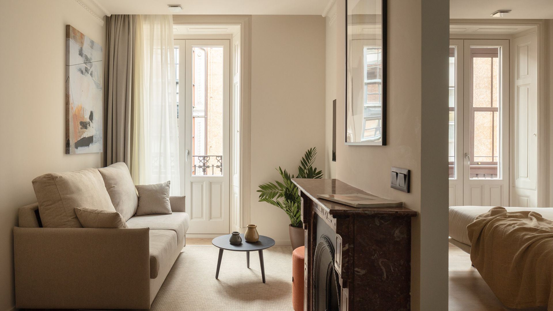 Apartamento de 1 quarto com varanda em Bilbao Ledesma