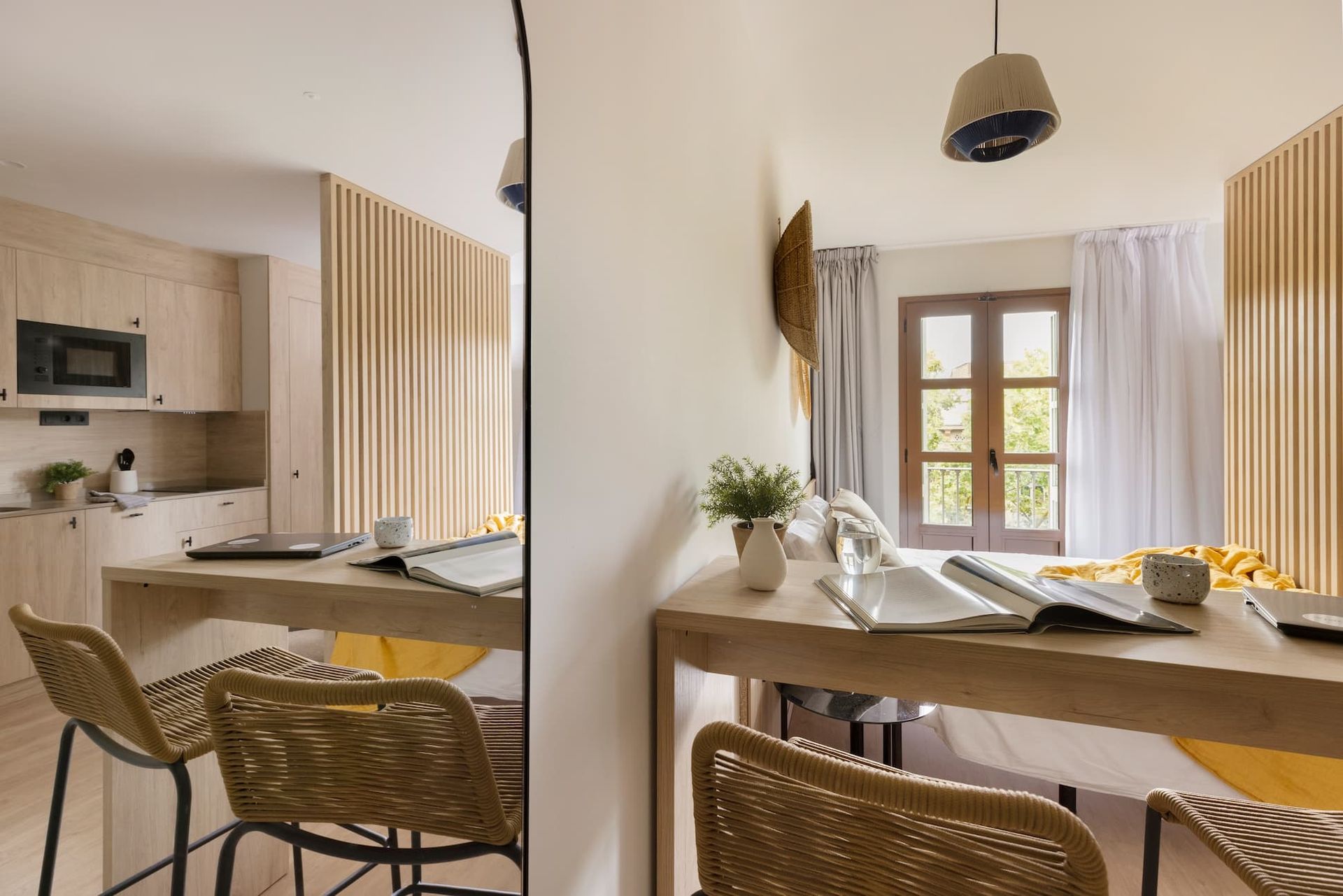Studio with a balcony in Barcelona Sant Antoni
