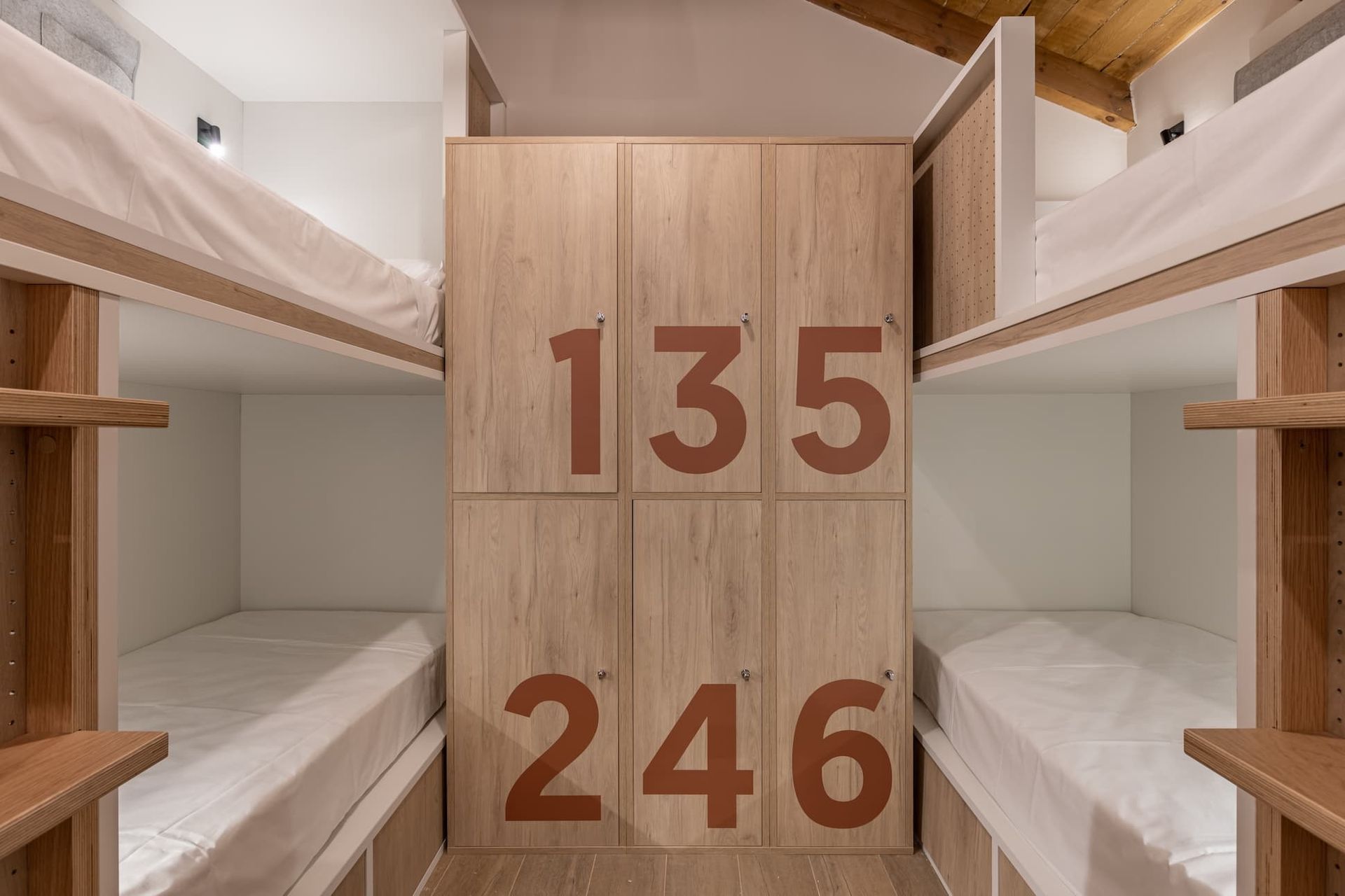 Bed in a shared 8-bed room with private bathroom - only female