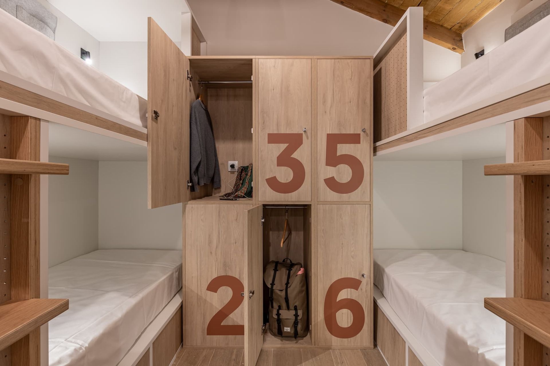 Bed in a shared 8-bed room with private bathroom - only female