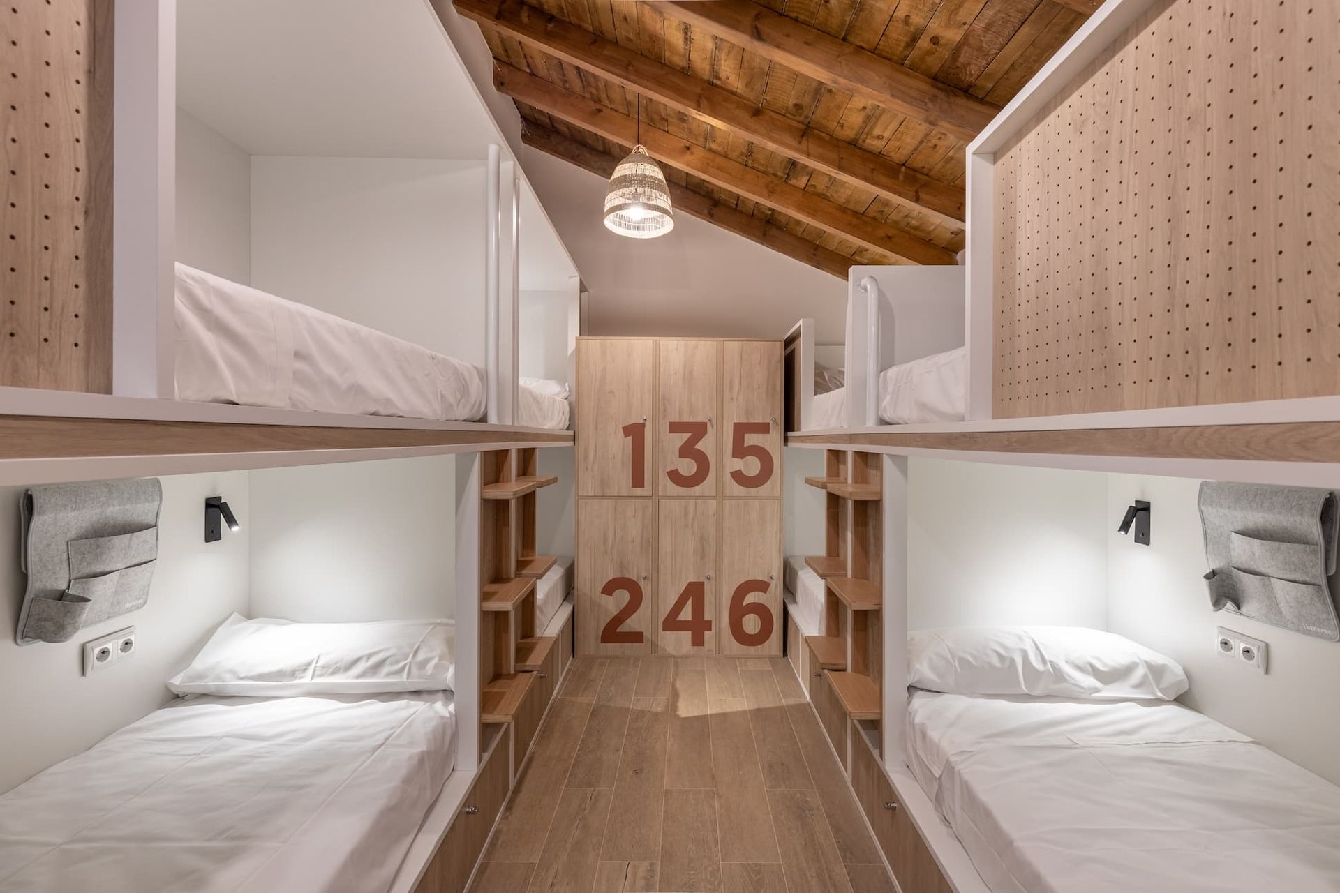 Bed in a shared 8-bed room with private bathroom - only female