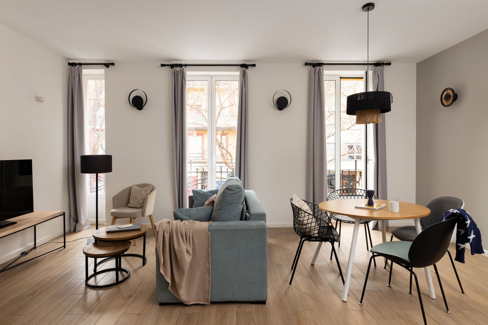 Apartamento 2 dormitorios en Valencia Abastos con balcón (max 6)