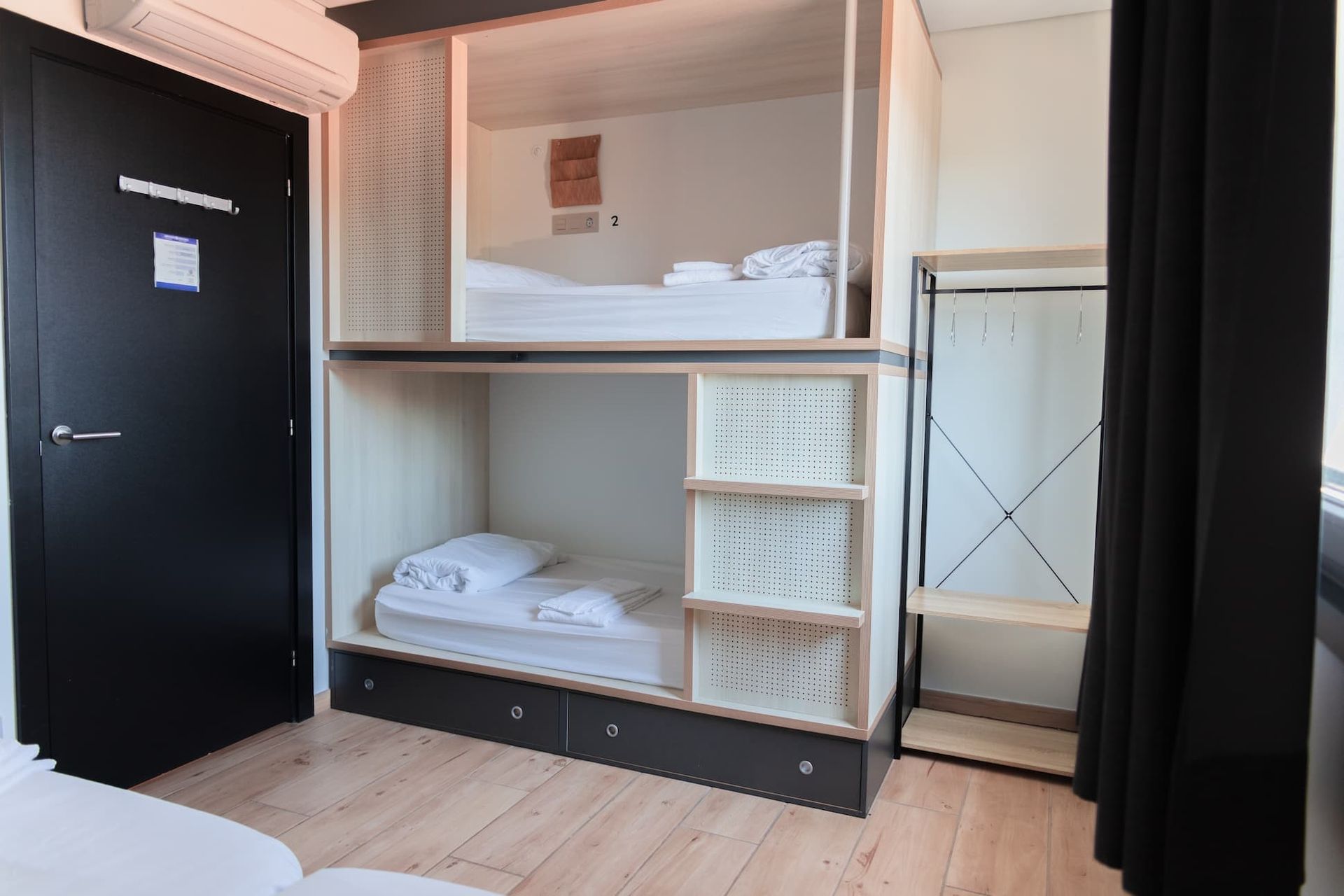 Family room with shared bathroom