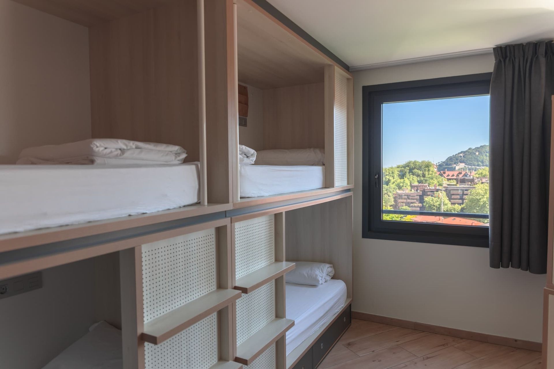 Bed in a shared 8-bed female room with private bathroom 