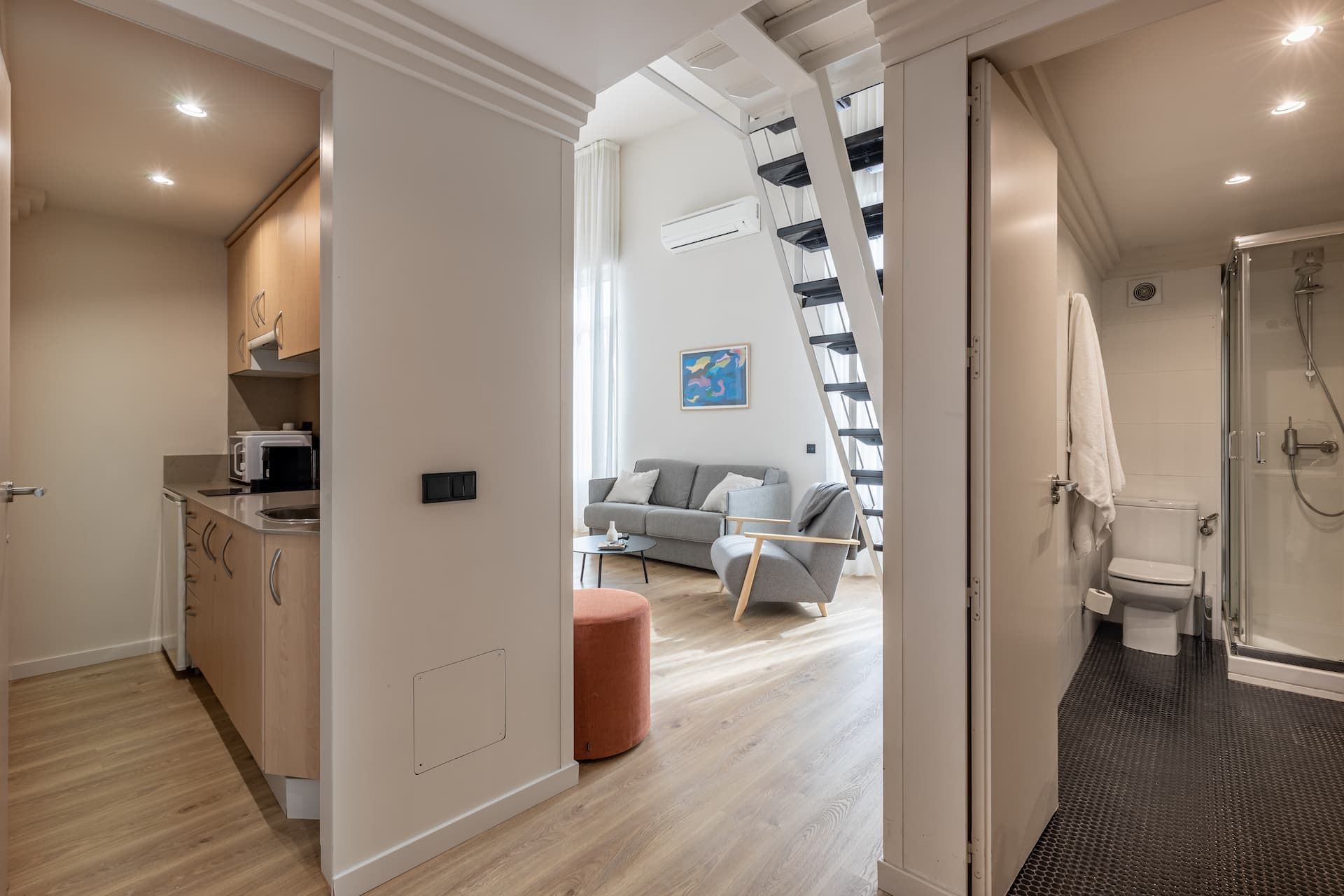 Estúdio Duplex em Madrid Palácio Real (máximo 3 pessoas)
