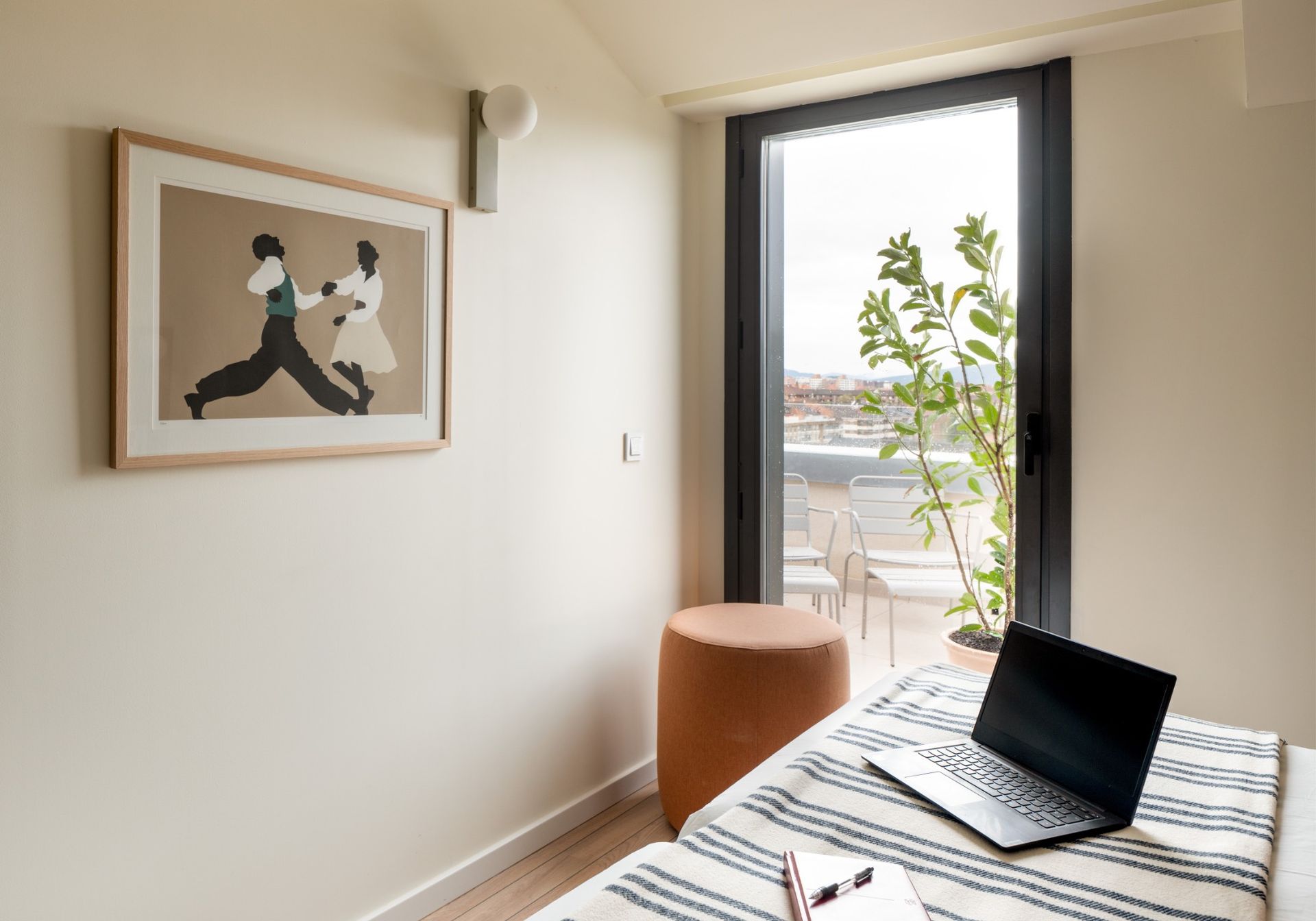 Ático de 1 Quarto com Terraço em Vitoria centro
