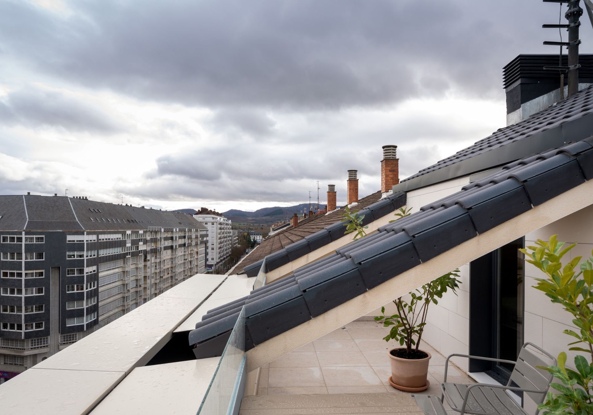 Ático de 1 Quarto com Terraço em Vitoria centro